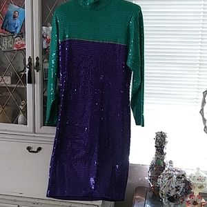 St John Marie Gray Dress 12 santana knit